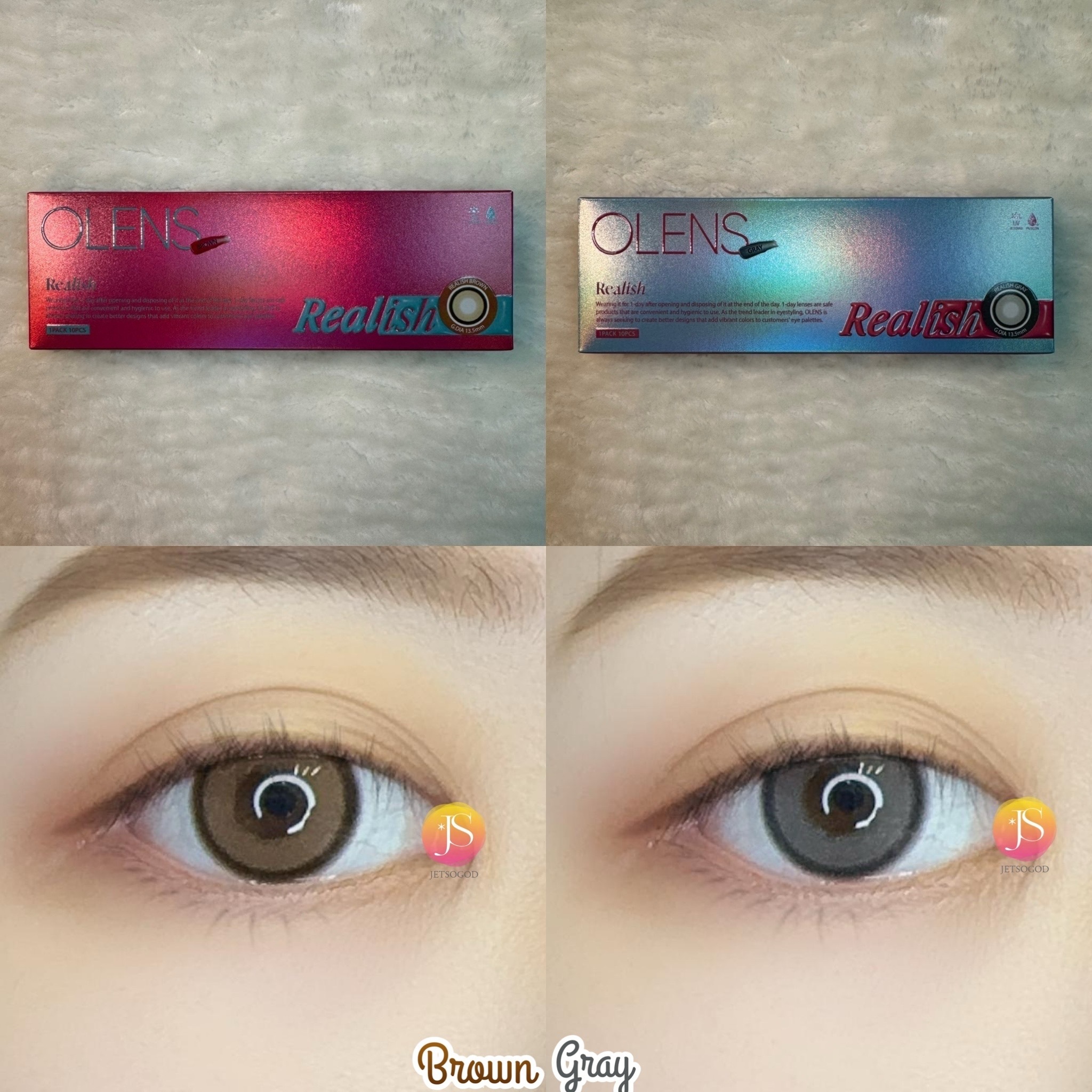OLENS Realish 1 day (Brown)(10片)