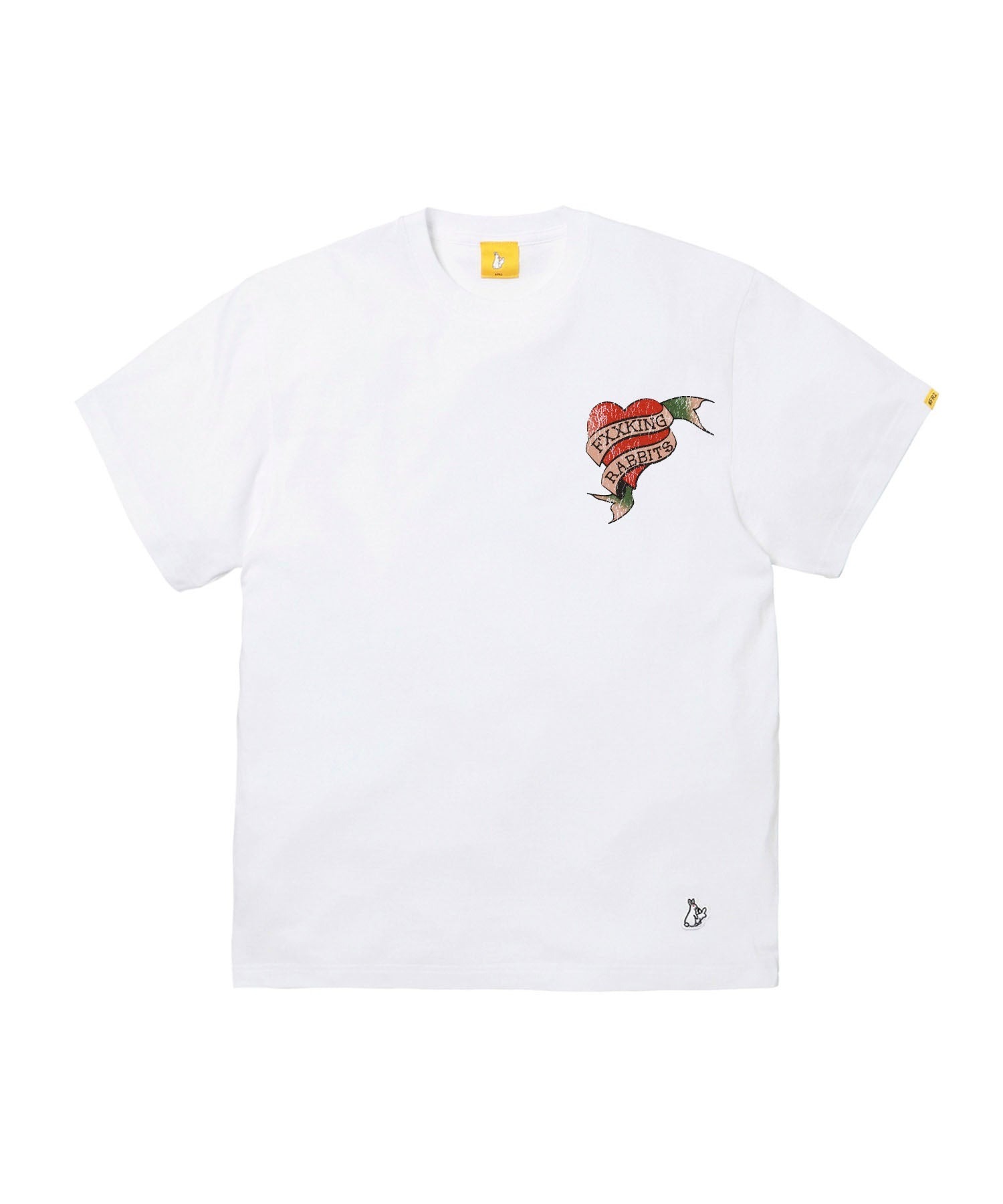 2025SS FR2 Rabbits Tattoo Garment Dye T-shirt 復古兔子刺青感