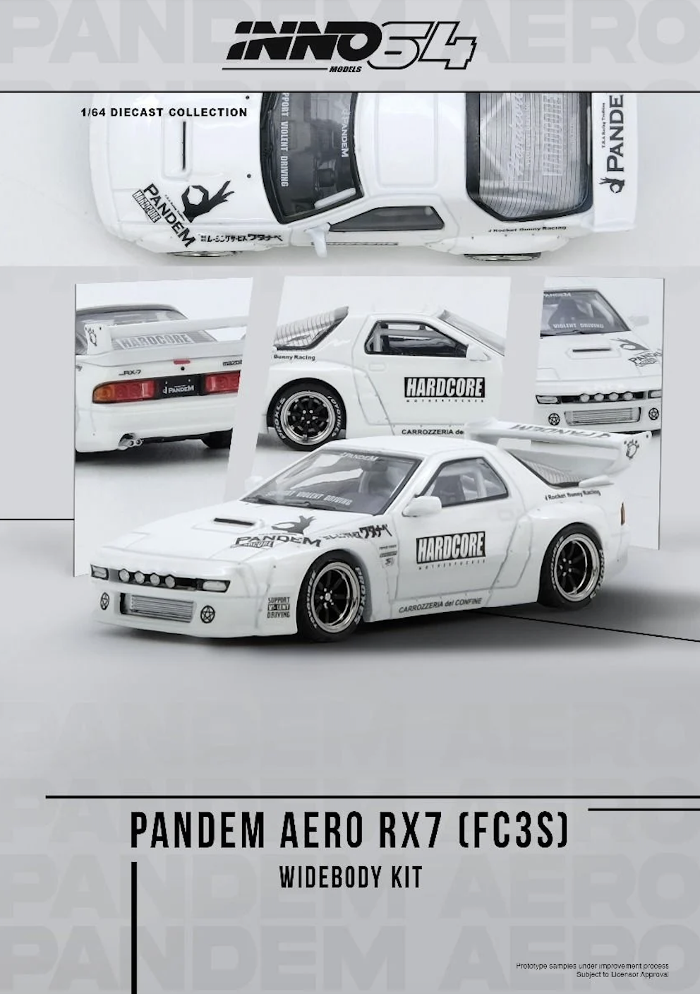 【預訂】INNO64 Mazda RX7 (FC3S) "Pandem Aero" Widebody Kit