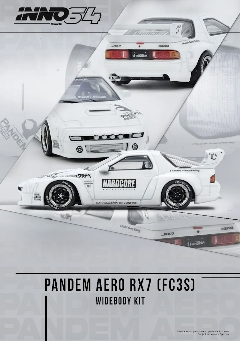 【預訂】INNO64 Mazda RX7 (FC3S) "Pandem Aero" Widebody Kit