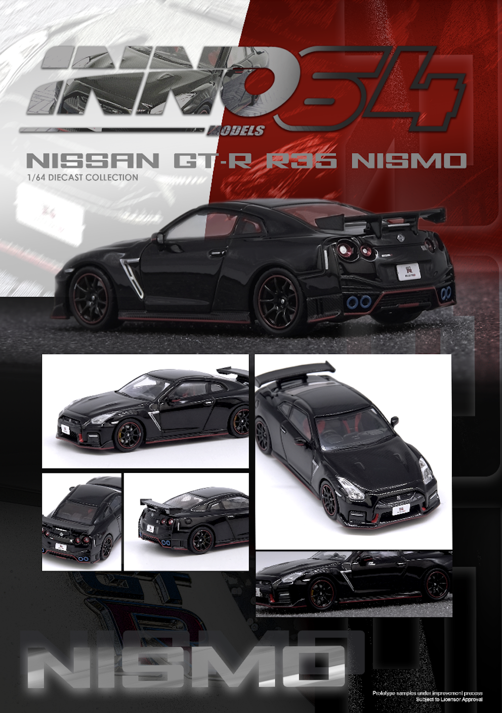 【預訂】INNO64 Nissan GT-R (R35) NISMO Black