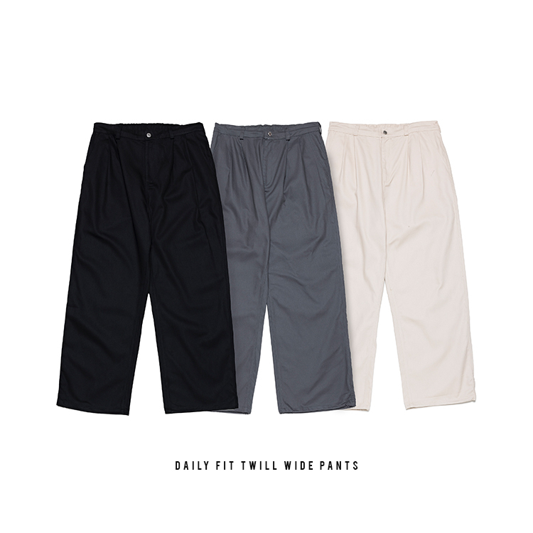 Daily Fit 寬版素面直筒褲 [ 三色 ]