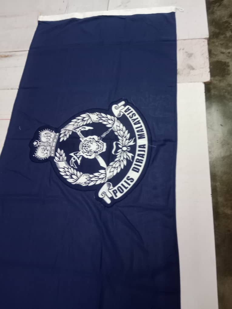 (Woolen)Bendera PDRM Flag Woolen 3ft x 6ft *Ready Stock*