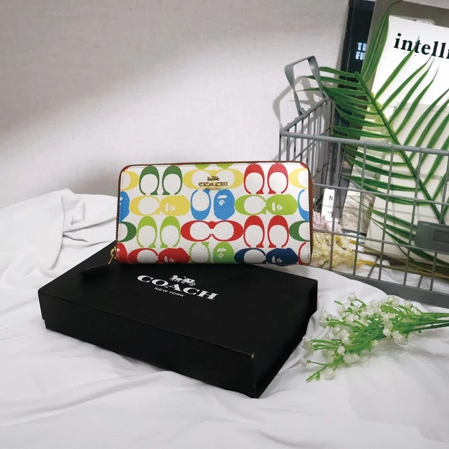 BAPE COACH ZIP AROUND WALLET 長夾 2色 現貨