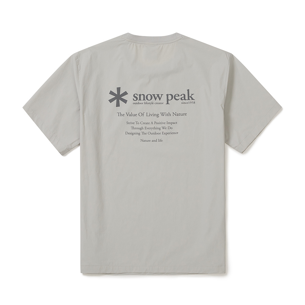 【代購】Snow Peak 雪諾必克Thin Tech Basic 背logo 短袖 短T S25MUSTS31
