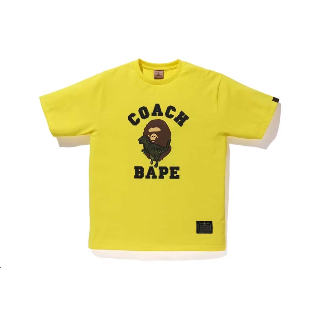 BAPE COACH APE 聯名 REXY TEE COLLEGE 5色 短T 現貨