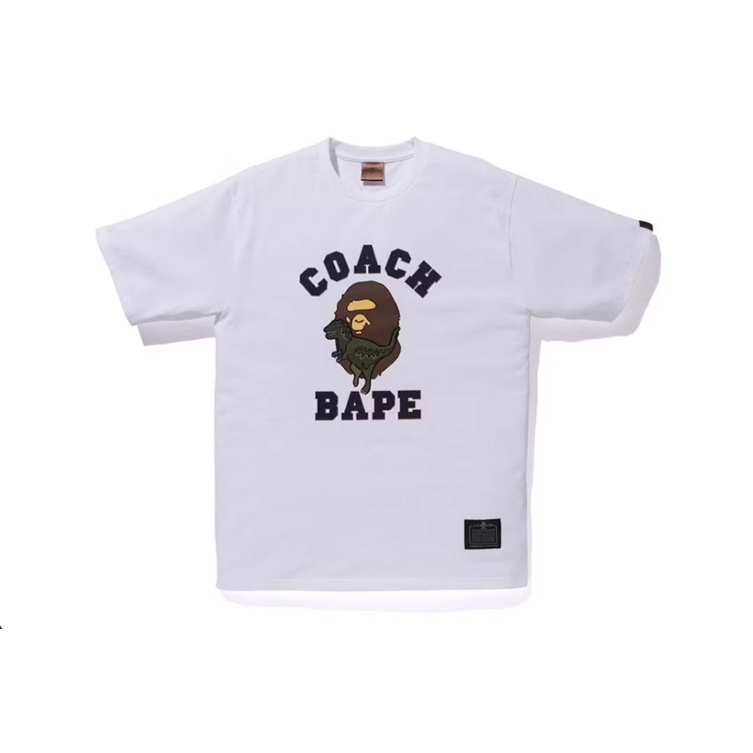 BAPE COACH APE 聯名 REXY TEE COLLEGE 5色 短T 現貨