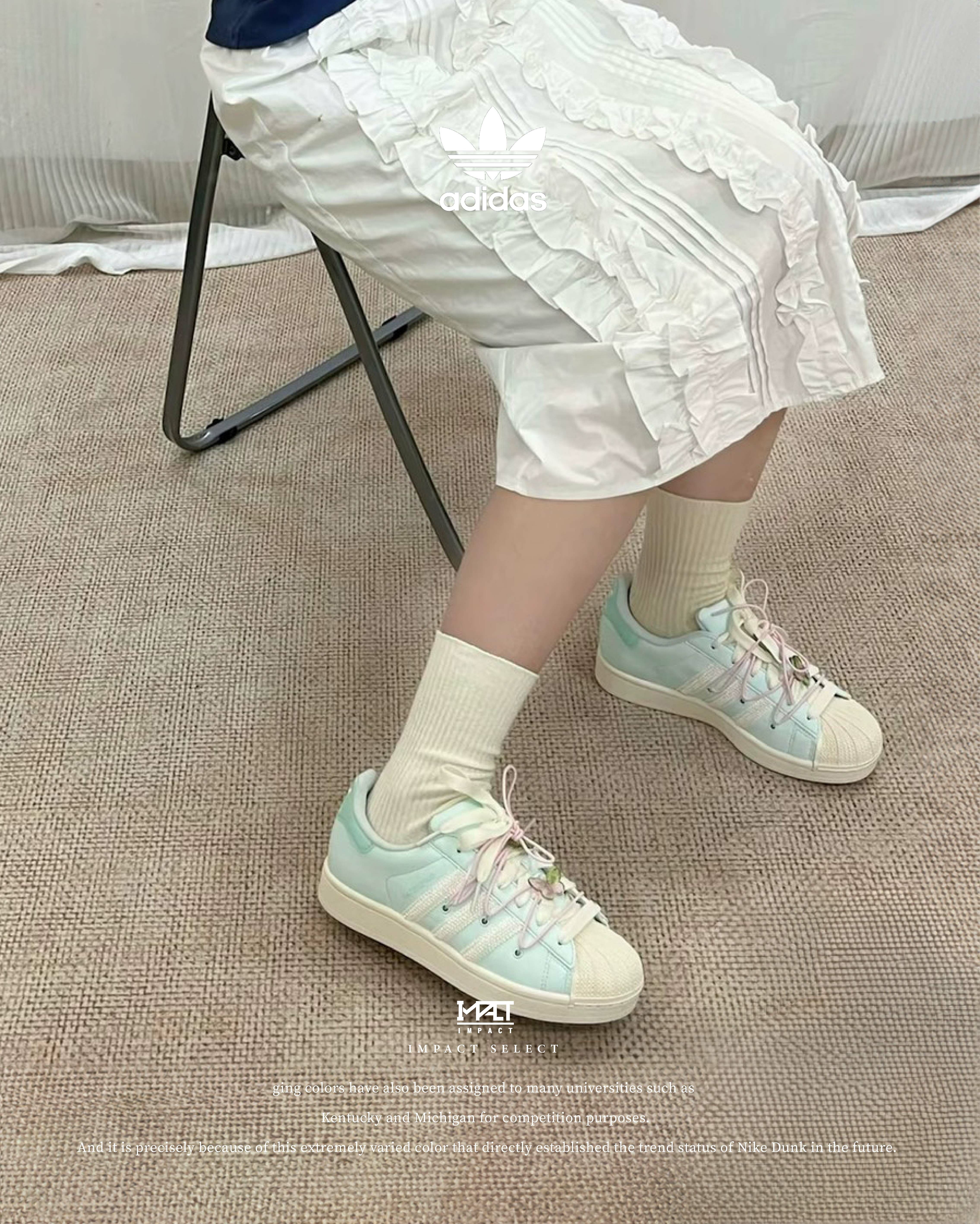 Adidas OG Superstar 2 薄荷綠 馬卡龍 解構 雙鞋帶 貝殼頭  JR1333