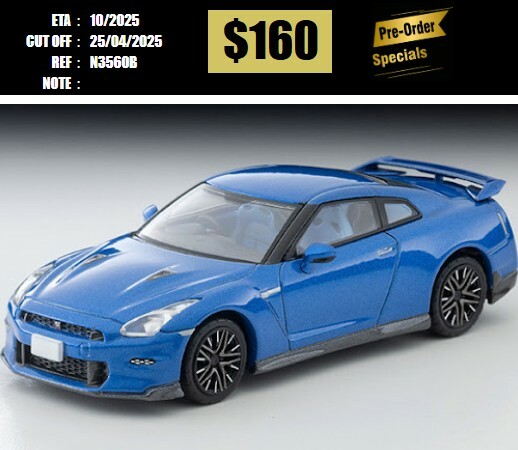 PO-$160 * TOMYTEC * 1:64 LV-N350b NISSAN GT-R  Premium edition 2025 model (blue) [OD08/04]