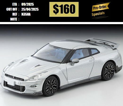 PO-$160 * TOMYTEC * 1:64 LV-N350a NISSAN GT-R  Premium edition 2025 model (silver) [OD08/04]