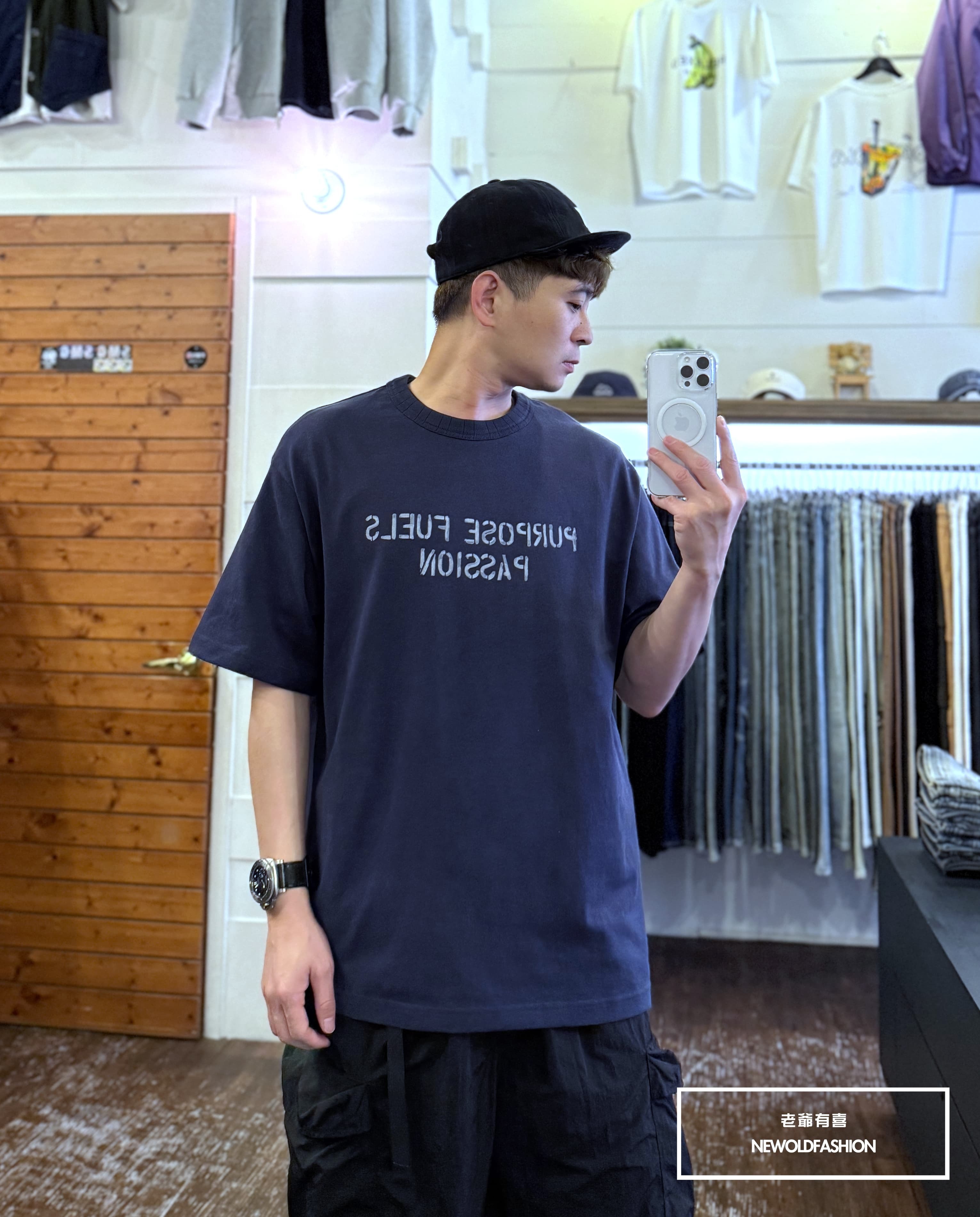 『新品上市』重磅PURPOSE標語短T(NOF25038124)-藍