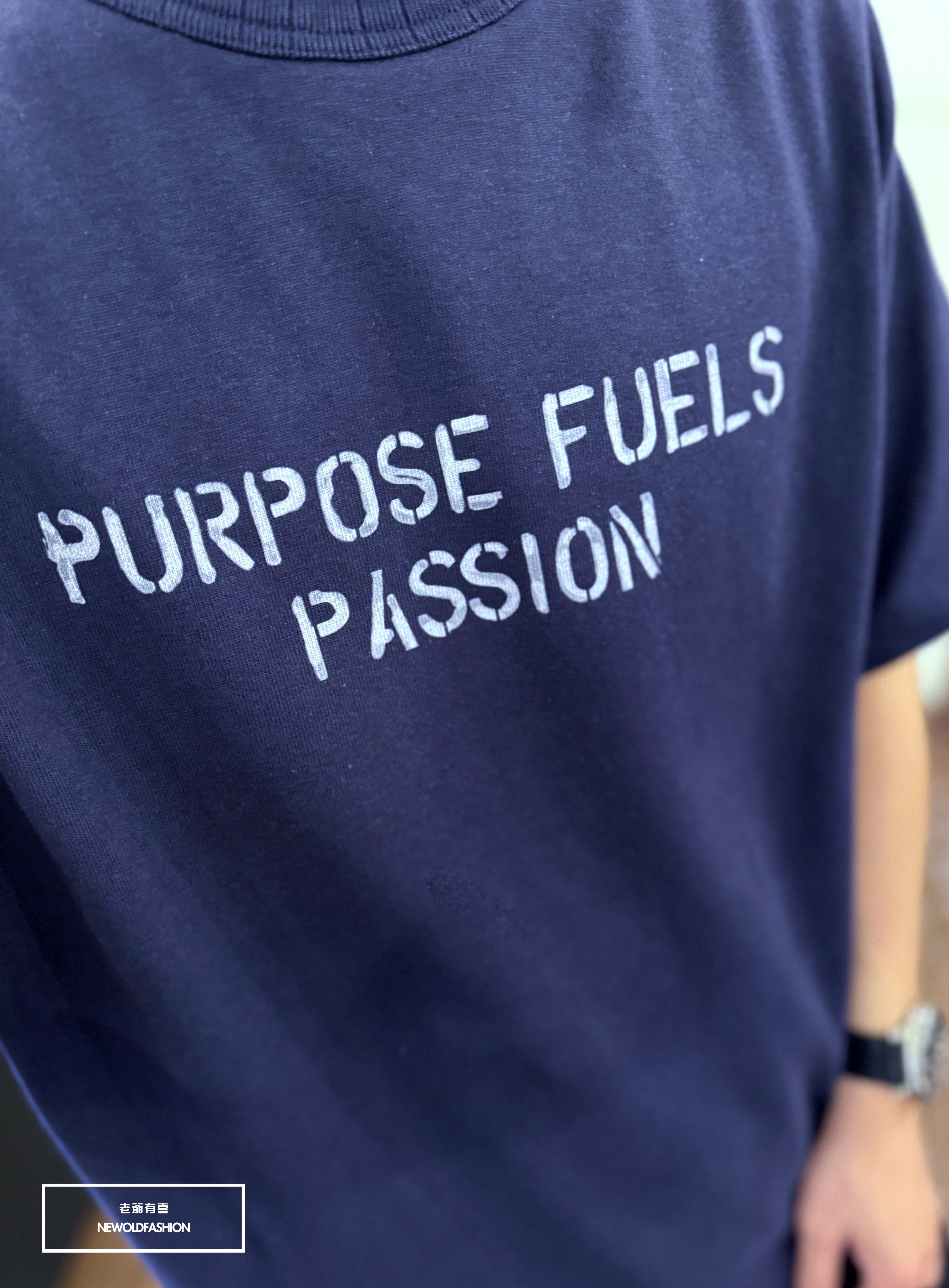 『新品上市』重磅PURPOSE標語短T(NOF25038124)-藍