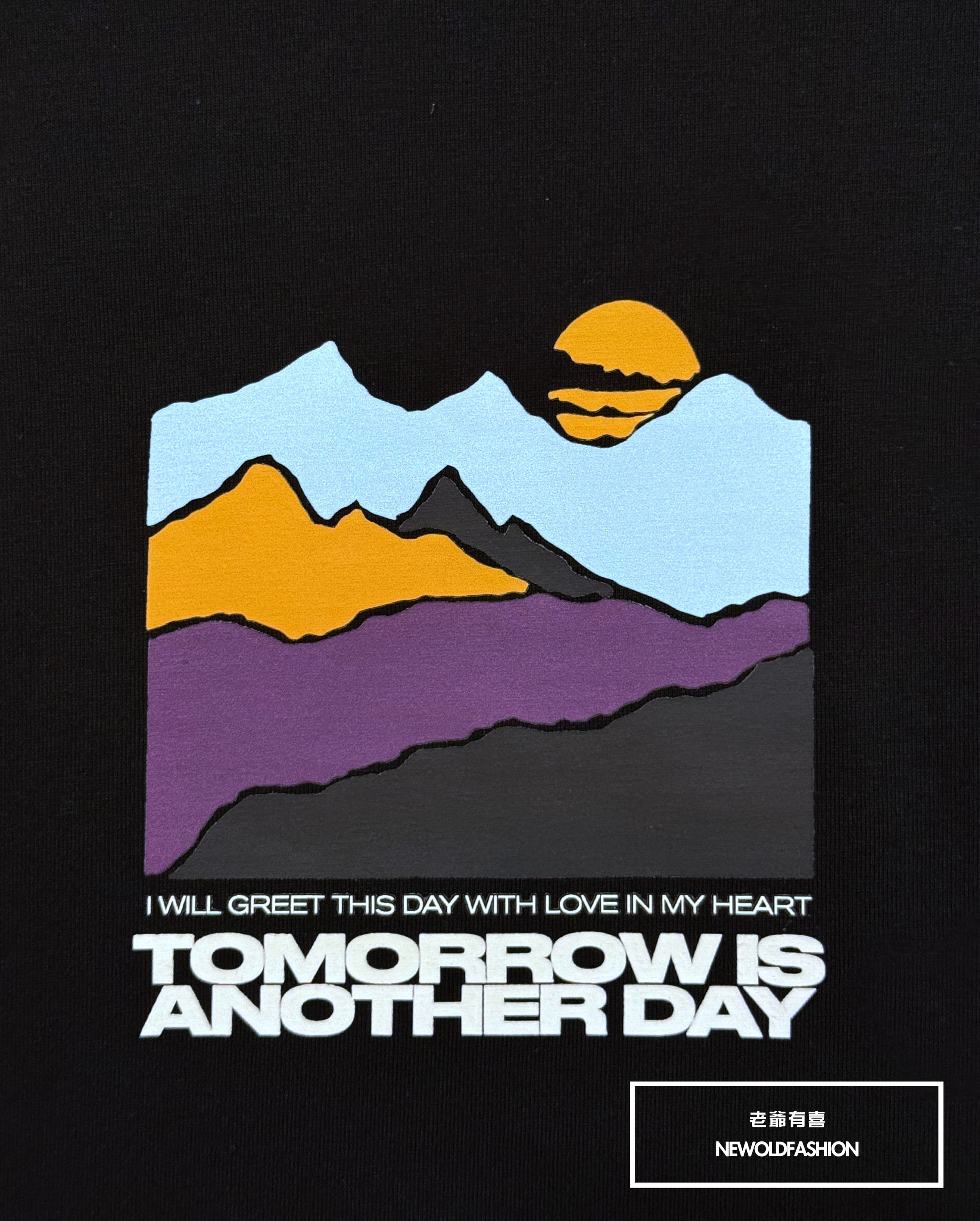 『新品上市』重磅落日山嵐短T(NOF25038191)-黑