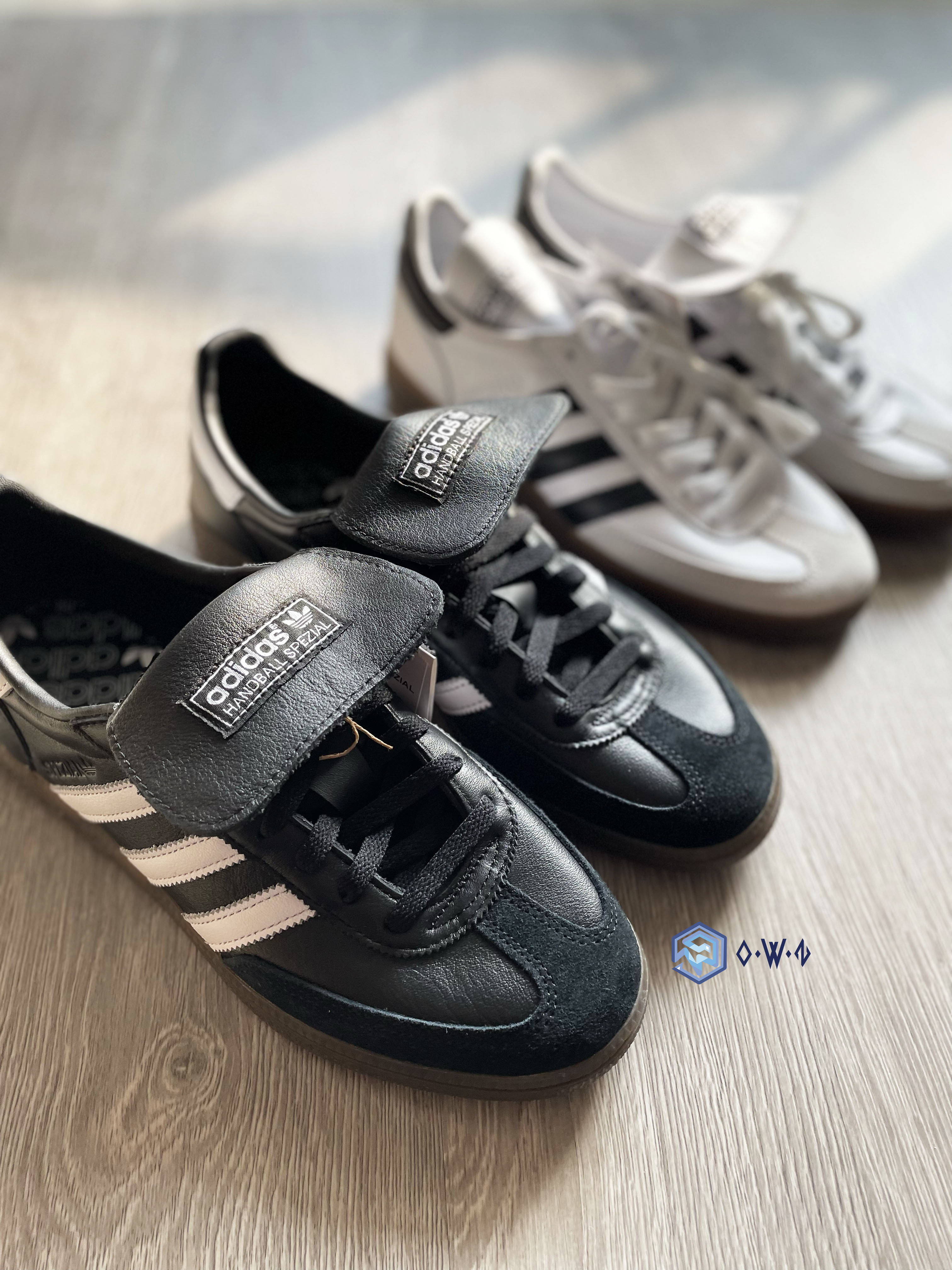 【OWN】Adidas Handball Spezial 大鞋舌 麂皮 黑白 皮革 焦糖底 不分男女 IH2290