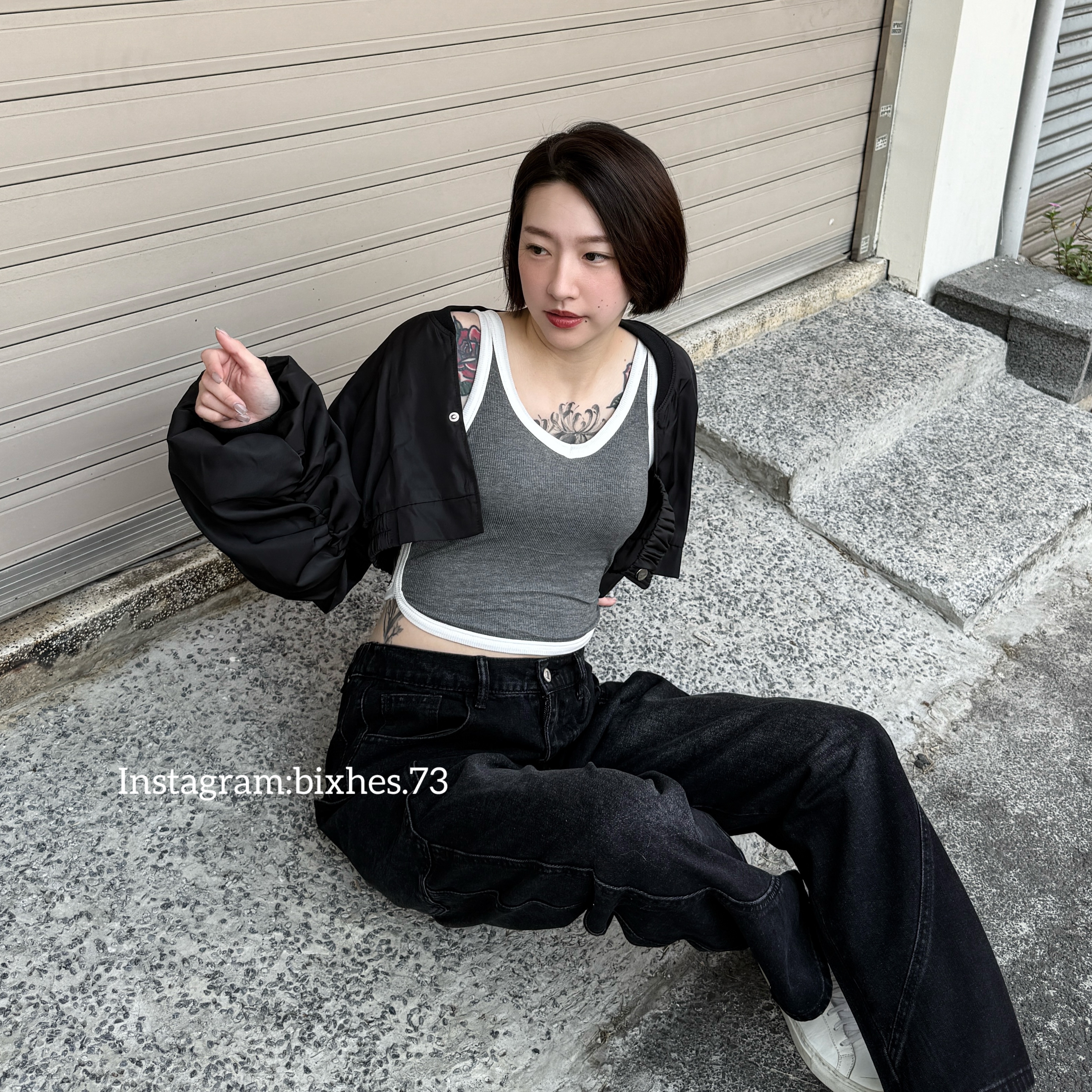 滾邊帶墊背心(C00083)