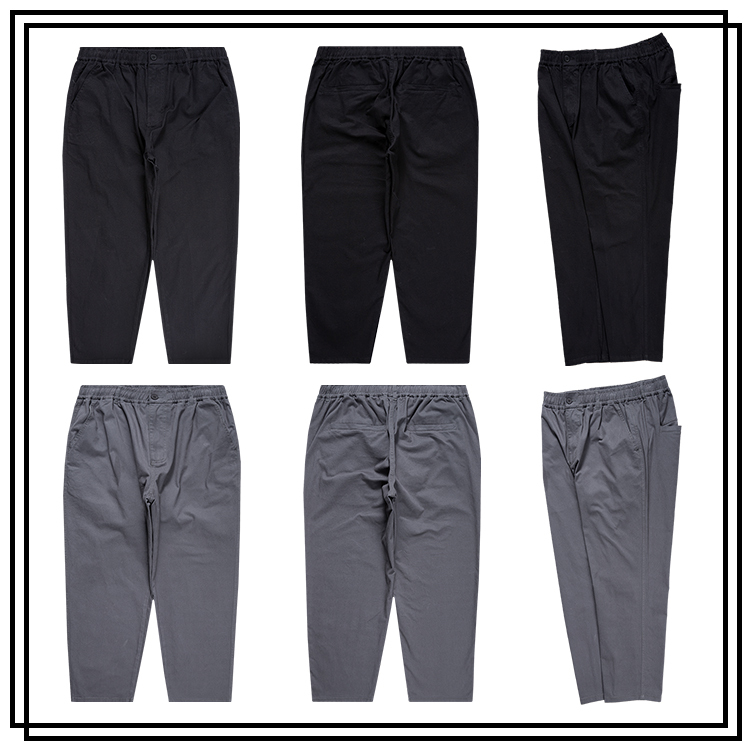 大尺碼休閒褲 大尺碼開襠休閒彈力褲 鬆緊褲頭 抽繩彈力舒適好穿 大尺碼長褲 BIGSPACE【加大空間】【517209】