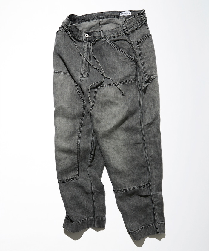 日本 CAHLUMN Linen Denim Painter Pant