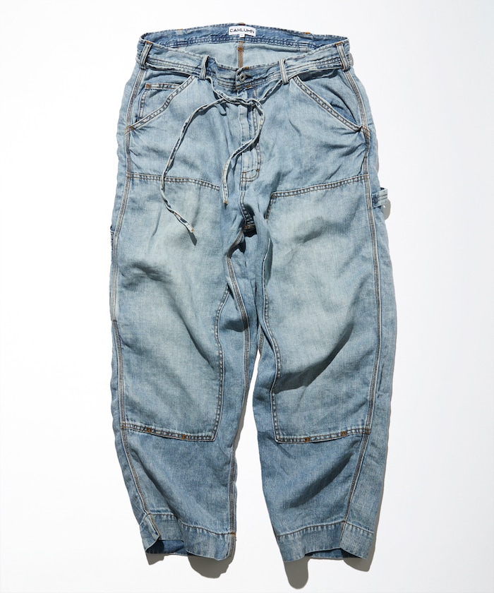 日本 CAHLUMN Linen Denim Painter Pant
