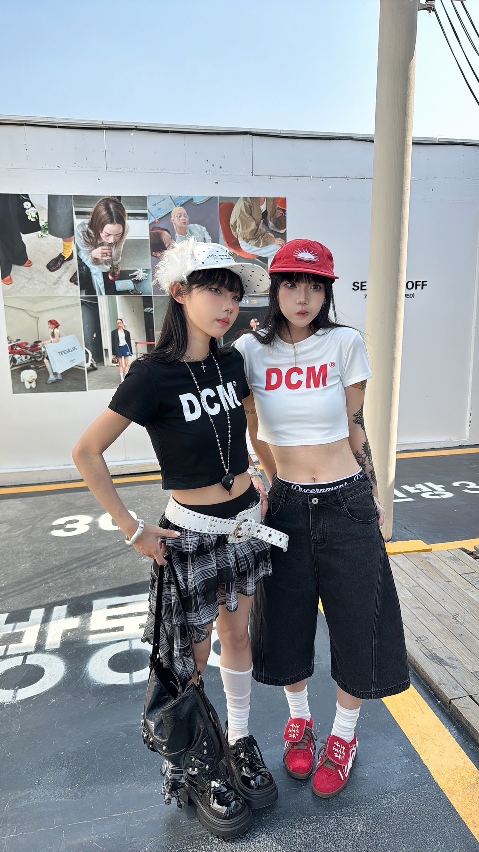 (Goal) DCM 短版 撞色跳舞上衣  6395