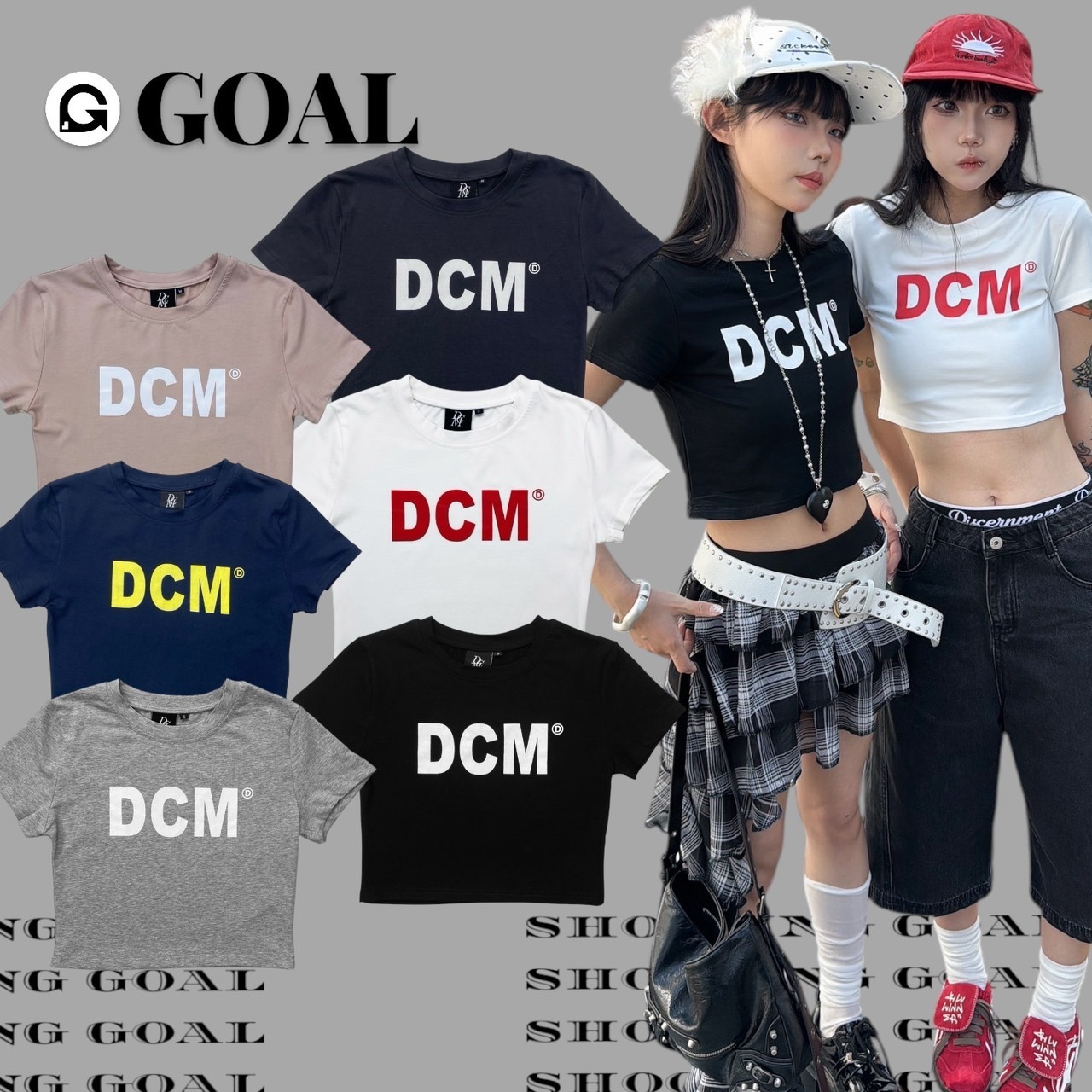 (Goal) DCM 短版 撞色跳舞上衣  6395