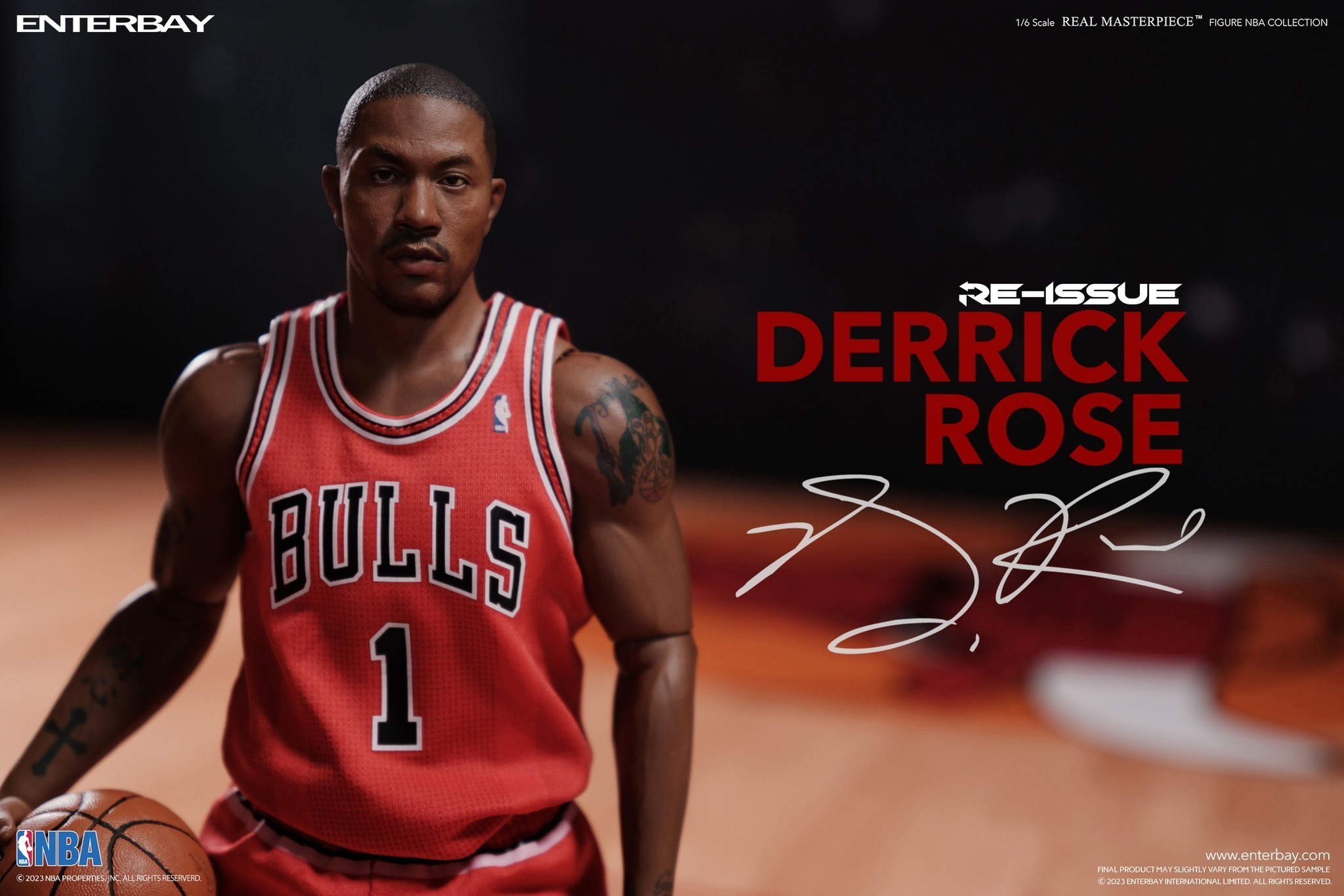 NBA公仔 Derrick Rose ENTERBAY 1/6 NBA系列 RM-1046 芝加哥公牛 MVP 羅斯 飆風玫瑰 精緻公仔 全新