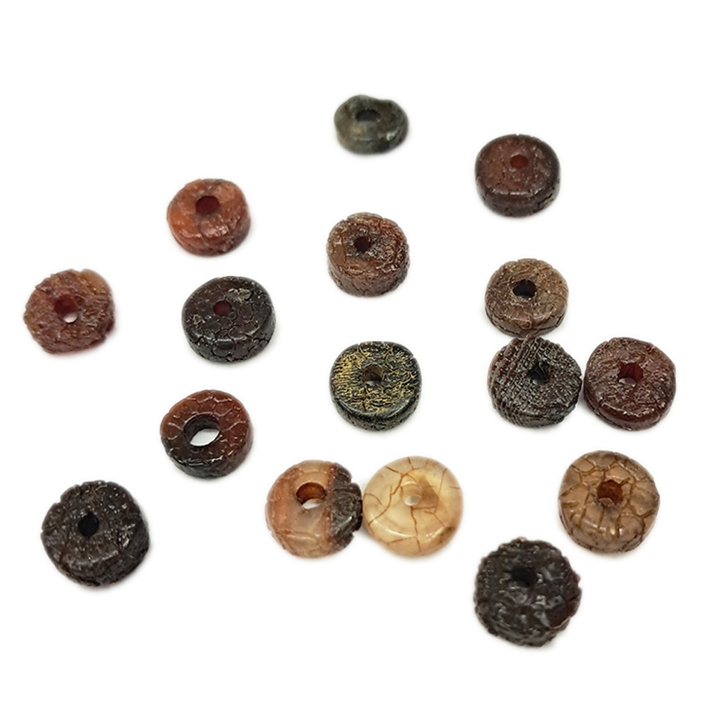 火供龍麟盤珠8*2mm  3個【十方】144635