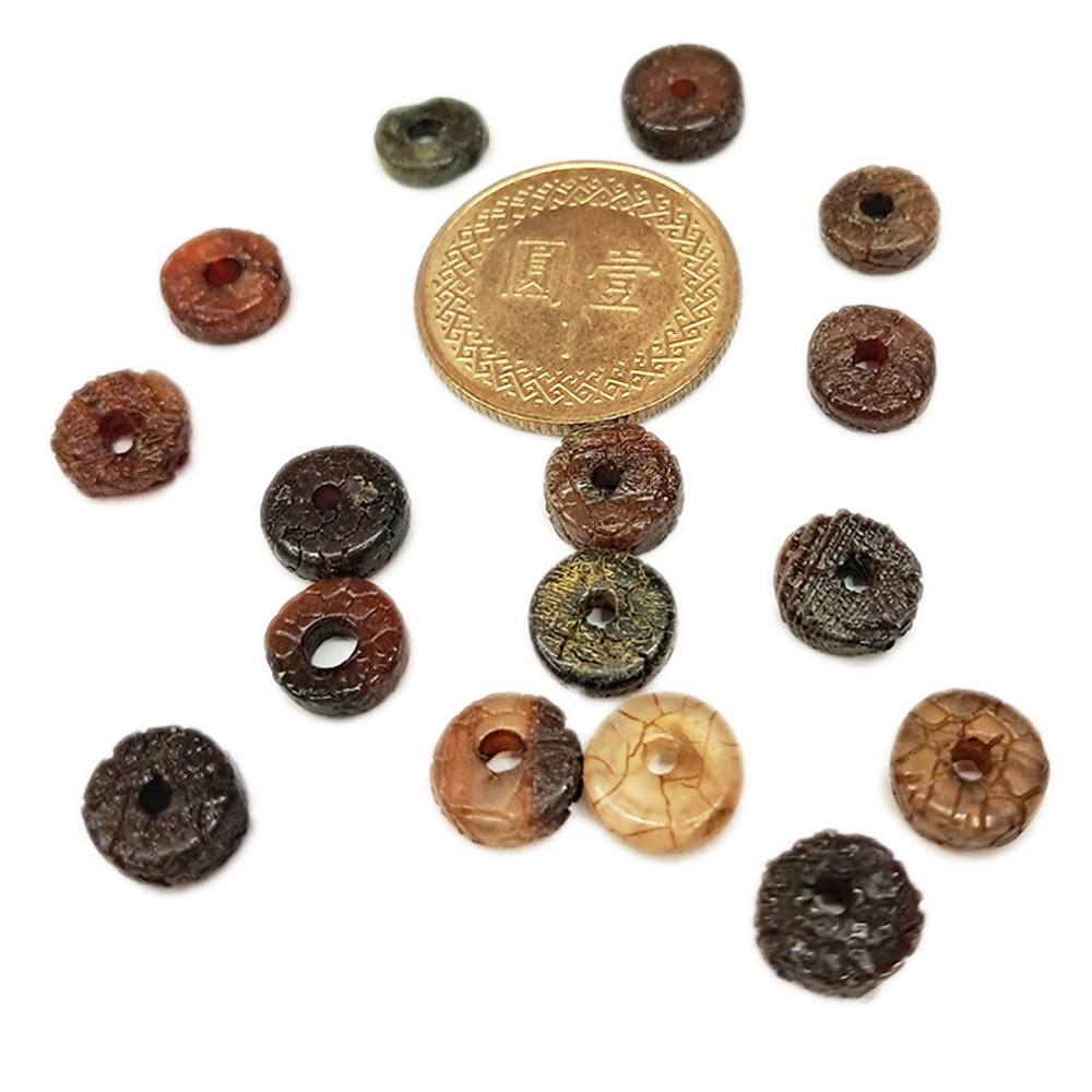 火供龍麟盤珠8*2mm  3個【十方】144635