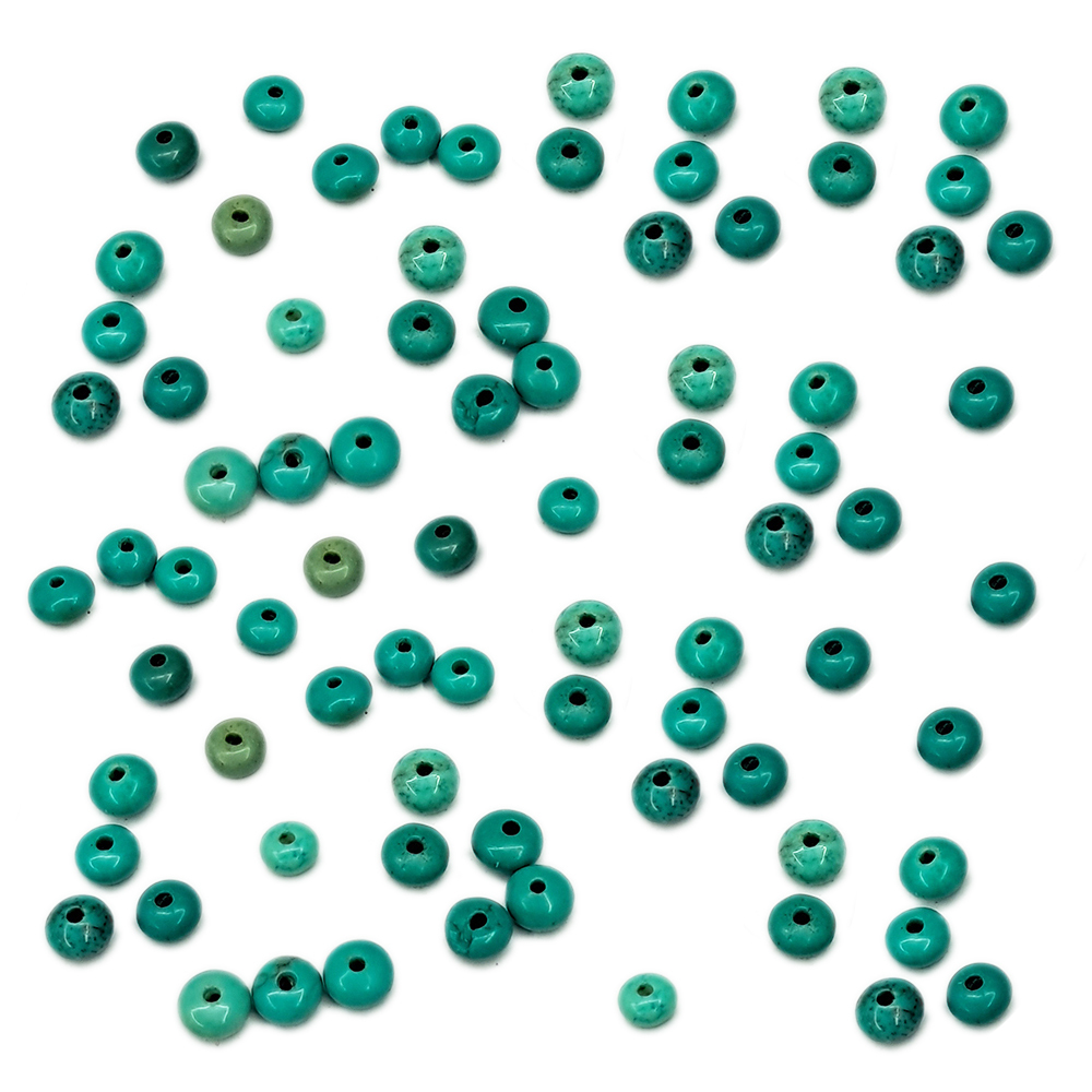 綠松石扁珠迷你  0.5*0.2 cm4個【十方】144204