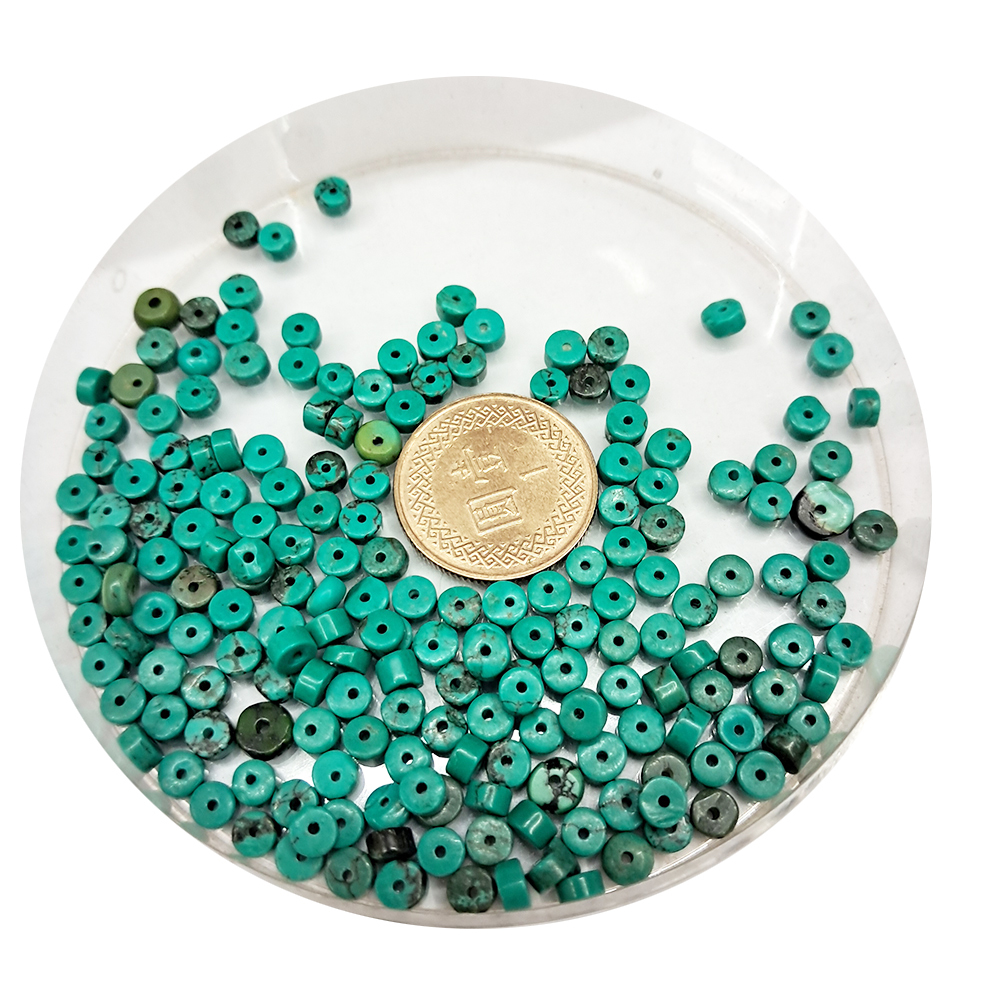 綠松石小輪珠 0.4*0.2 公分4個【十方】144194