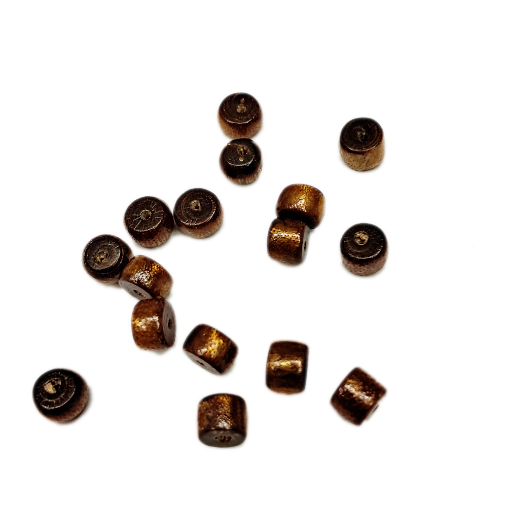 金珊瑚 圓柱珠 0.8*0.7 公分2個【十方】144499