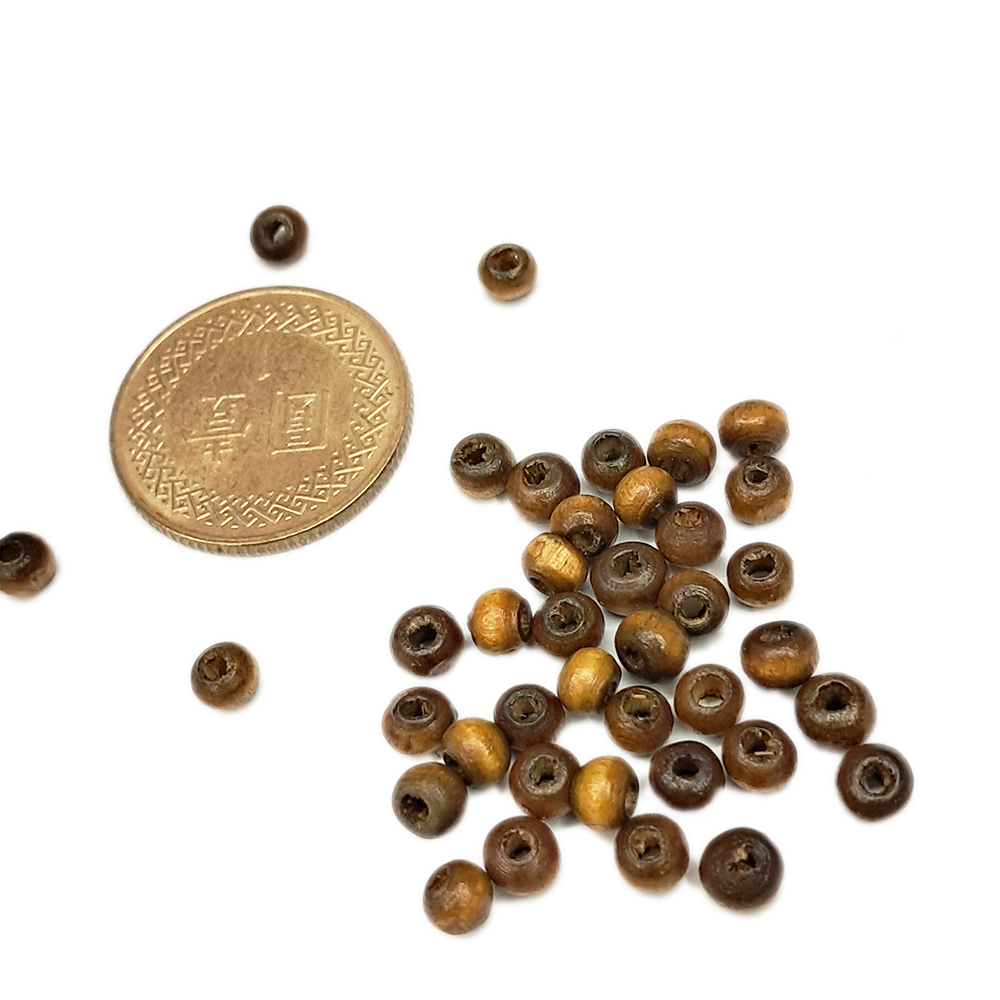 實木圓珠0.4公分配件4個【十方】144491