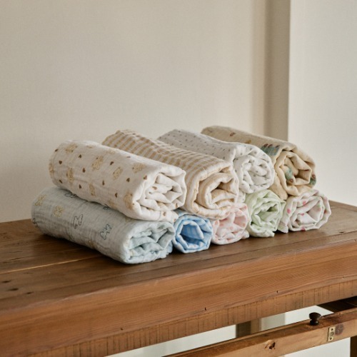 (超福利款) DTD多用途棉紗蓋毯3件套裝(91x102)