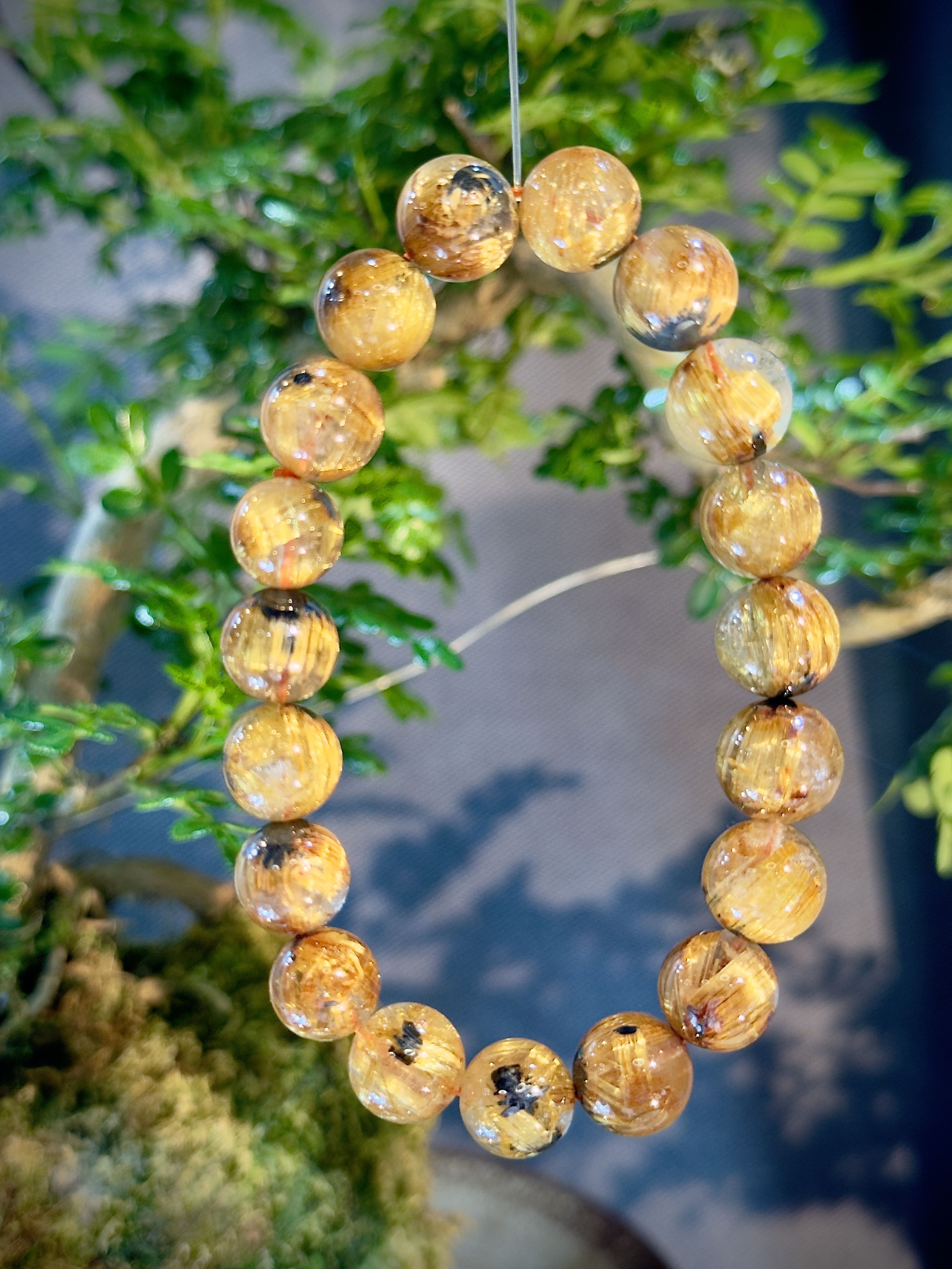 頂級碟鈦晶手串 9002