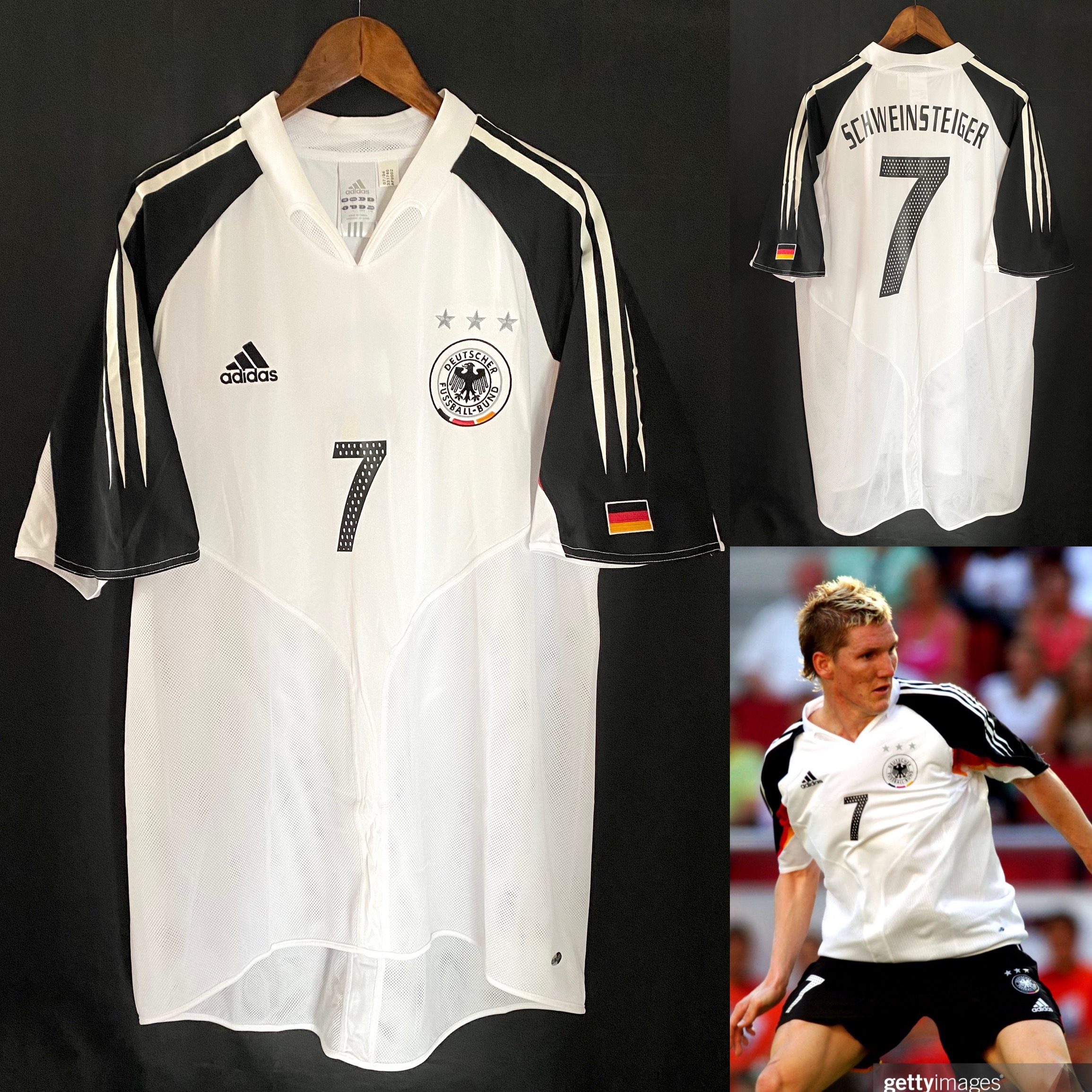 (BNWT) Germany 2004-2006 Adidas Home Shirt #7 SCHWEINSTEIGER