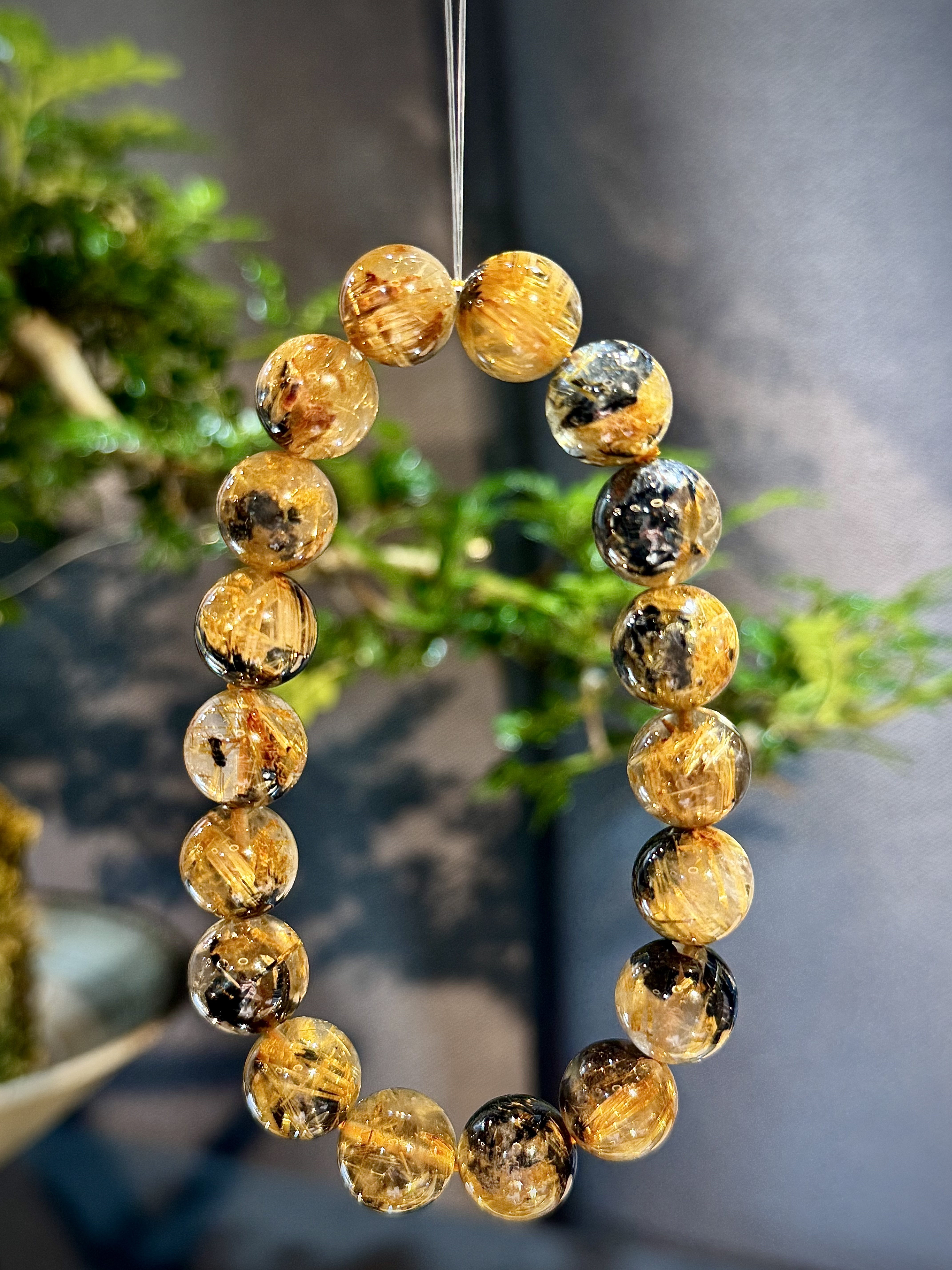 頂級碟鈦晶手串 9003