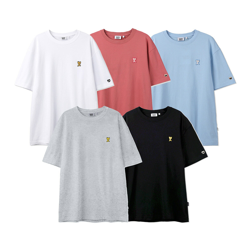 【WACKY WILLY】Graphic Kiki Wappen Short Sleeve TShirt R6498 WACKY WILLY Graphic Kiki Stripe Short-Sleeve T-Shirt