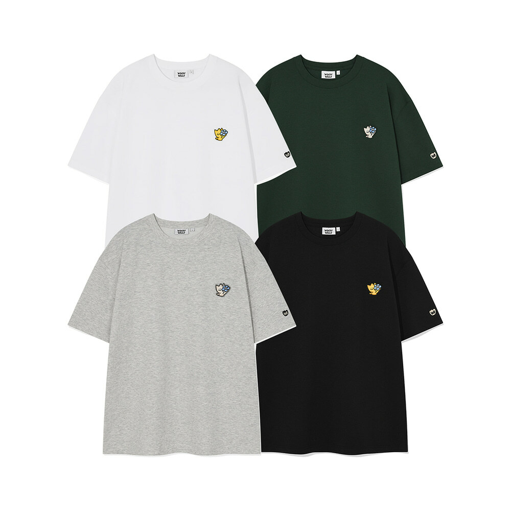 WACKY WILLY Kiki Double Wappen Short Sleeve T-shirt