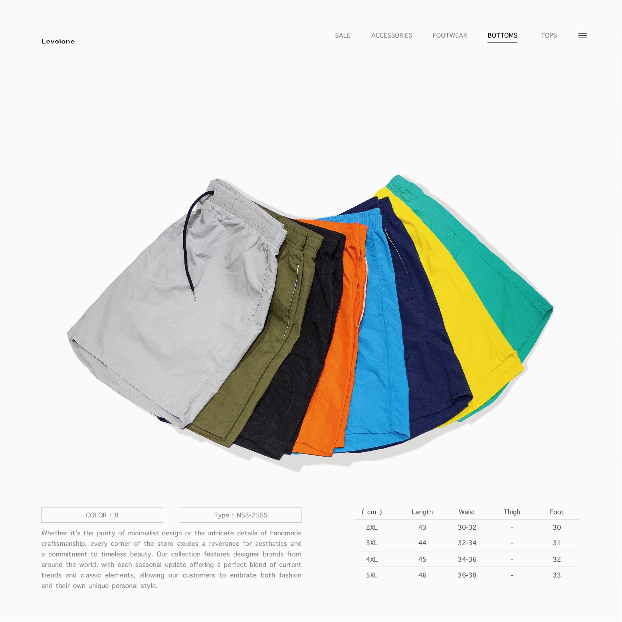 [ 予約限定 ]  L.PARK - 25SS Metal Nylon Beach Shorts " NS3-23SSL "