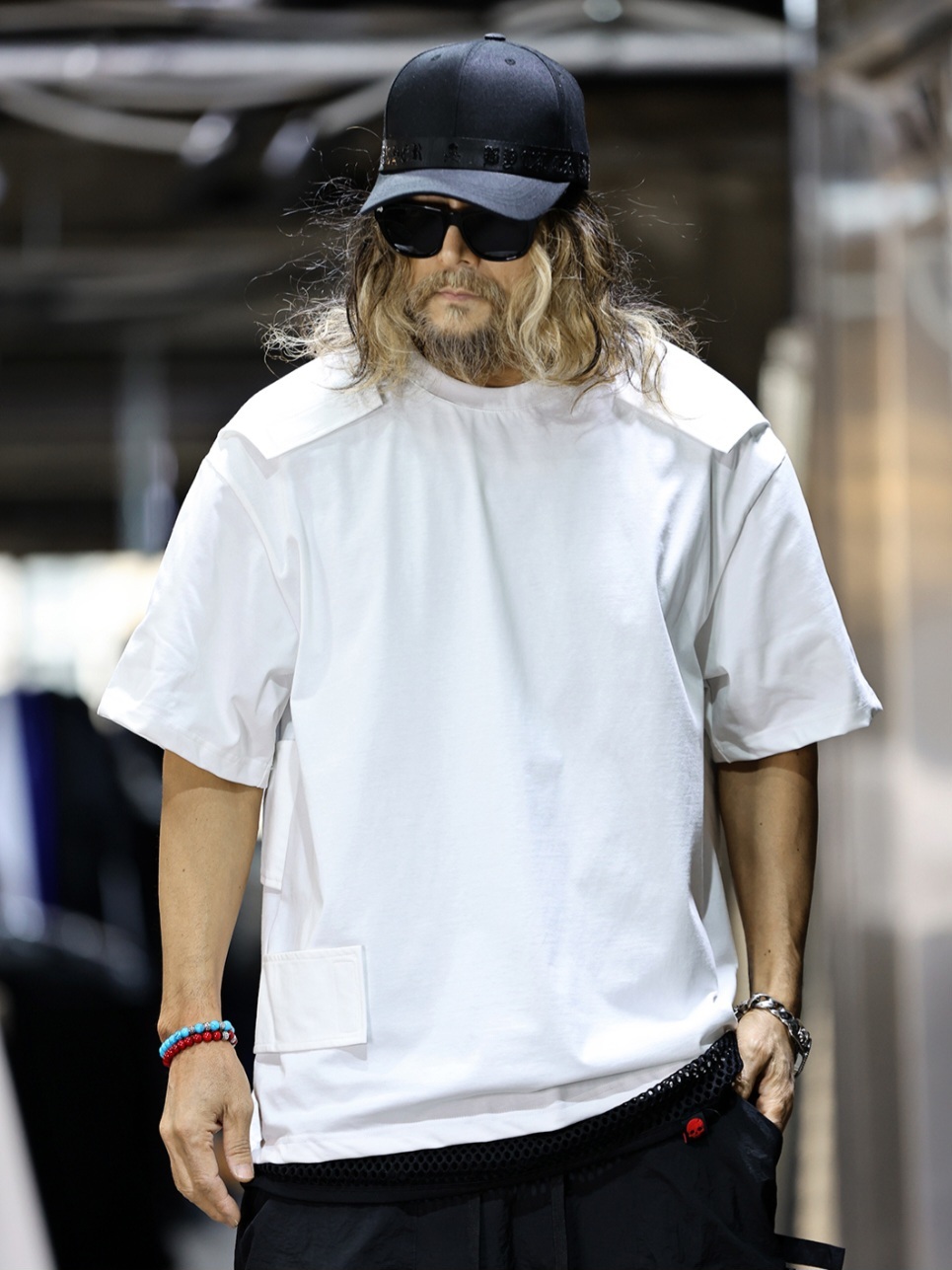 拼接寬鬆短袖T卹