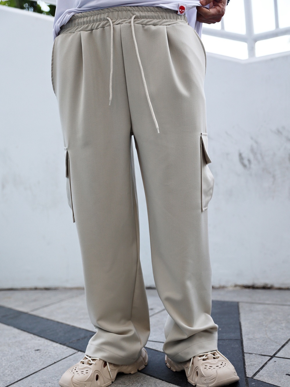 TR雙摺口袋休閒褲