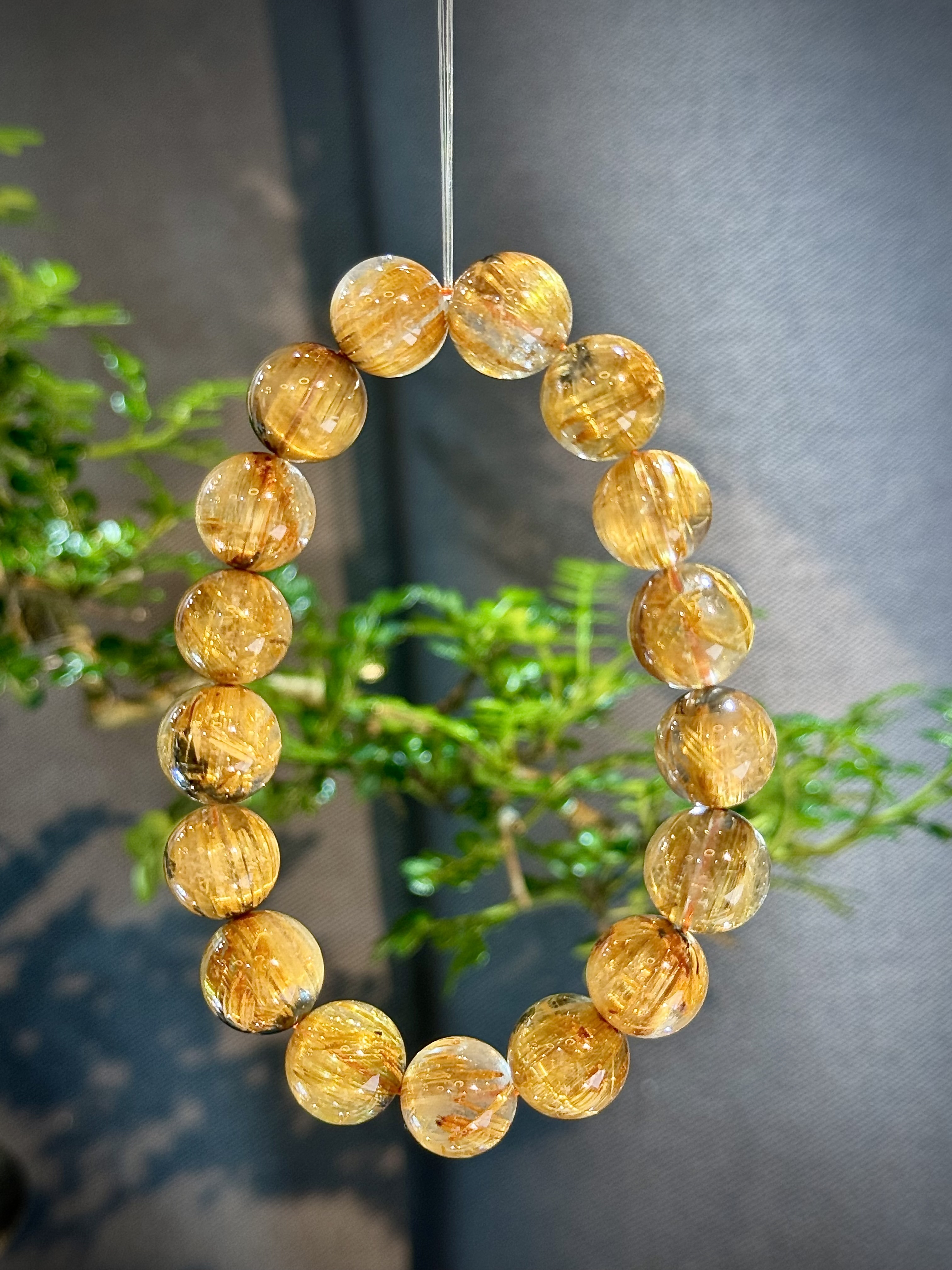 頂級碟鈦晶手串 9004