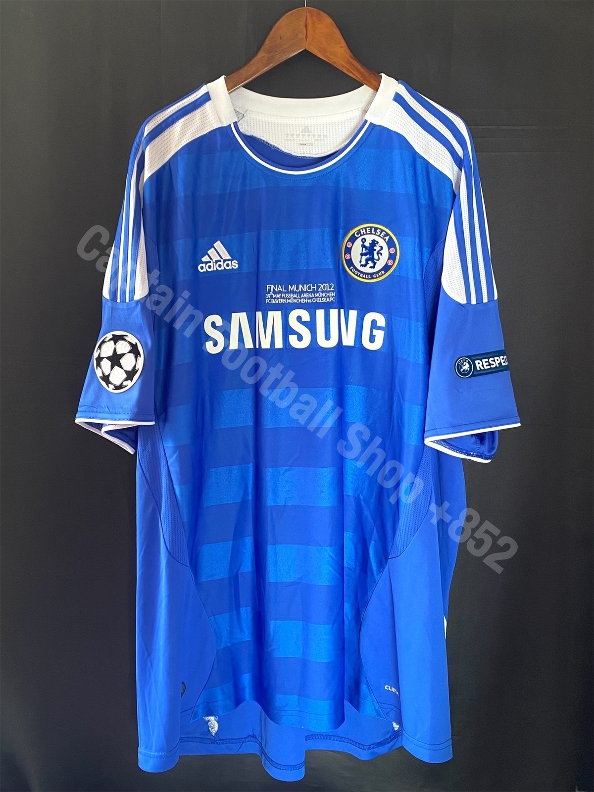 (BNWT) Chelsea 2011-2012 UEFA Champions League Final Adidas Home Shirt #11 DROGBA