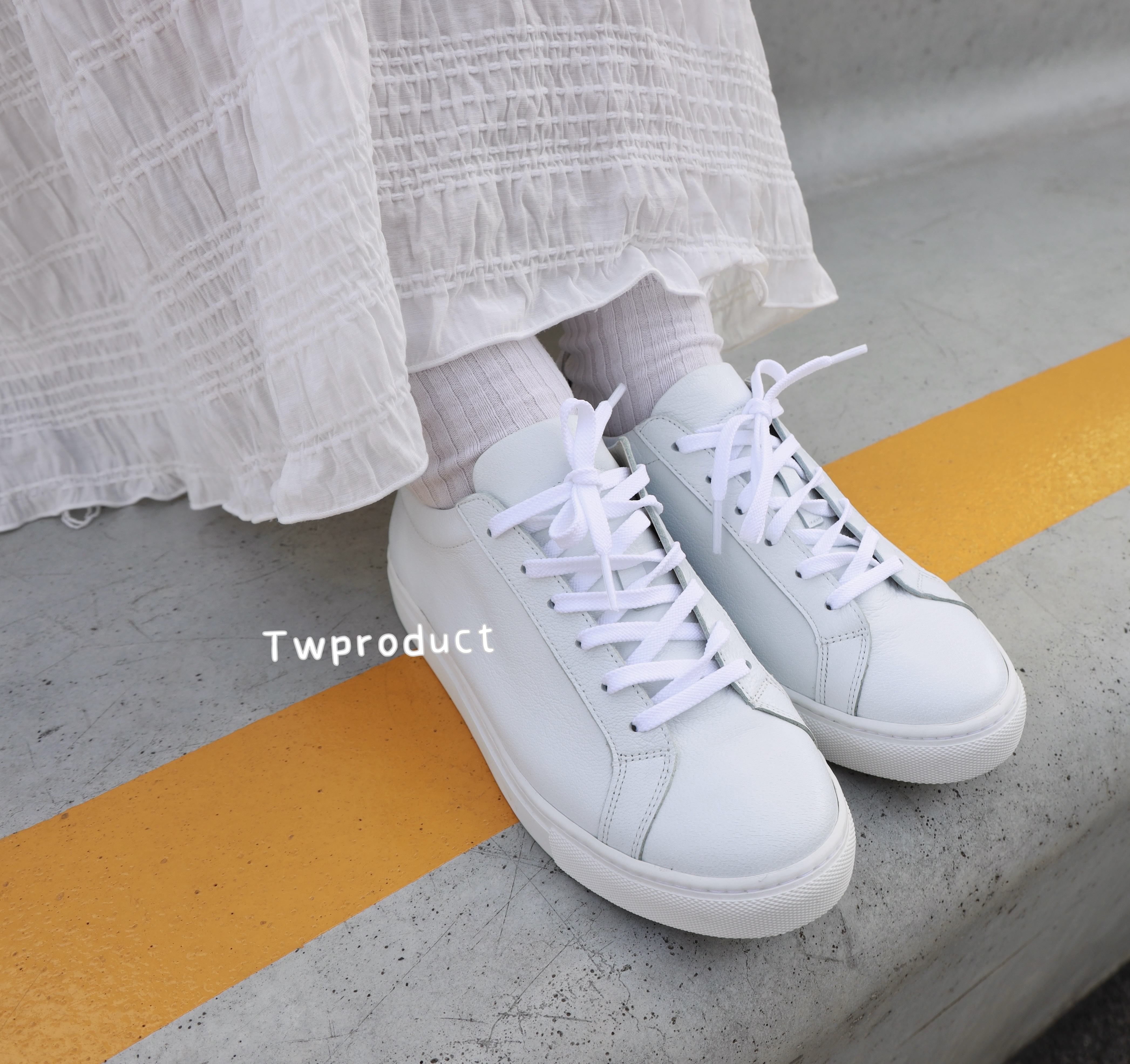 ||SH58 || MADE IN KOREA牛皮超白搭綁帶鞋