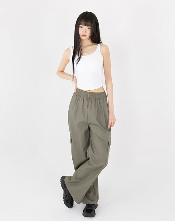 預訂｜MUAHMUAH POINT SLIT CARGO BANDING PANTS