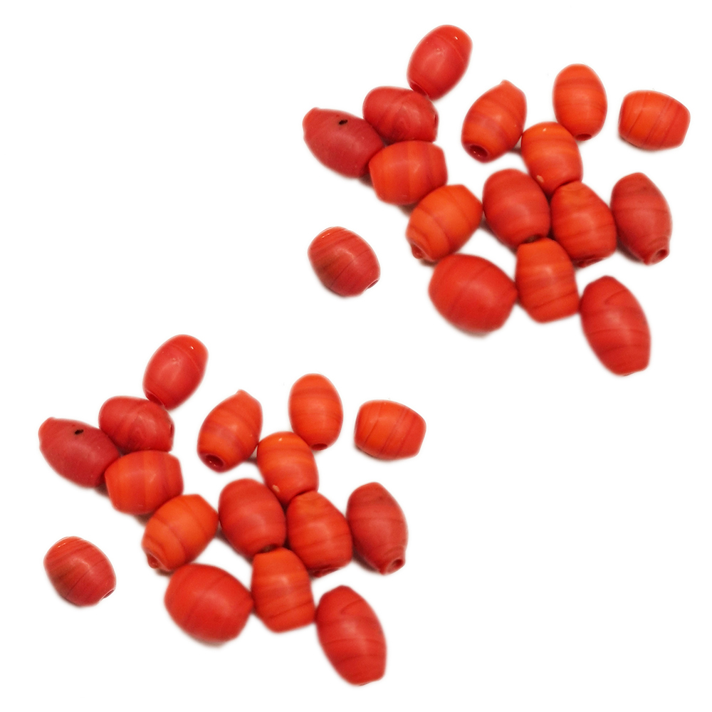 火山琉璃 米粒珠  0.4*0.7 公分3個【十方】144505