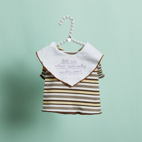 Louisdog 海風條紋圍巾領上衣