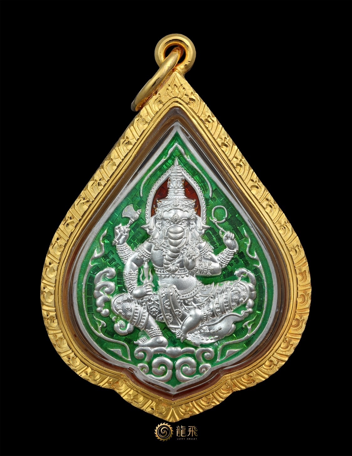 功成名就象神極稀有純銀龍牙（全世界19面）—龍闢涼瓦仲給佛歷2567年