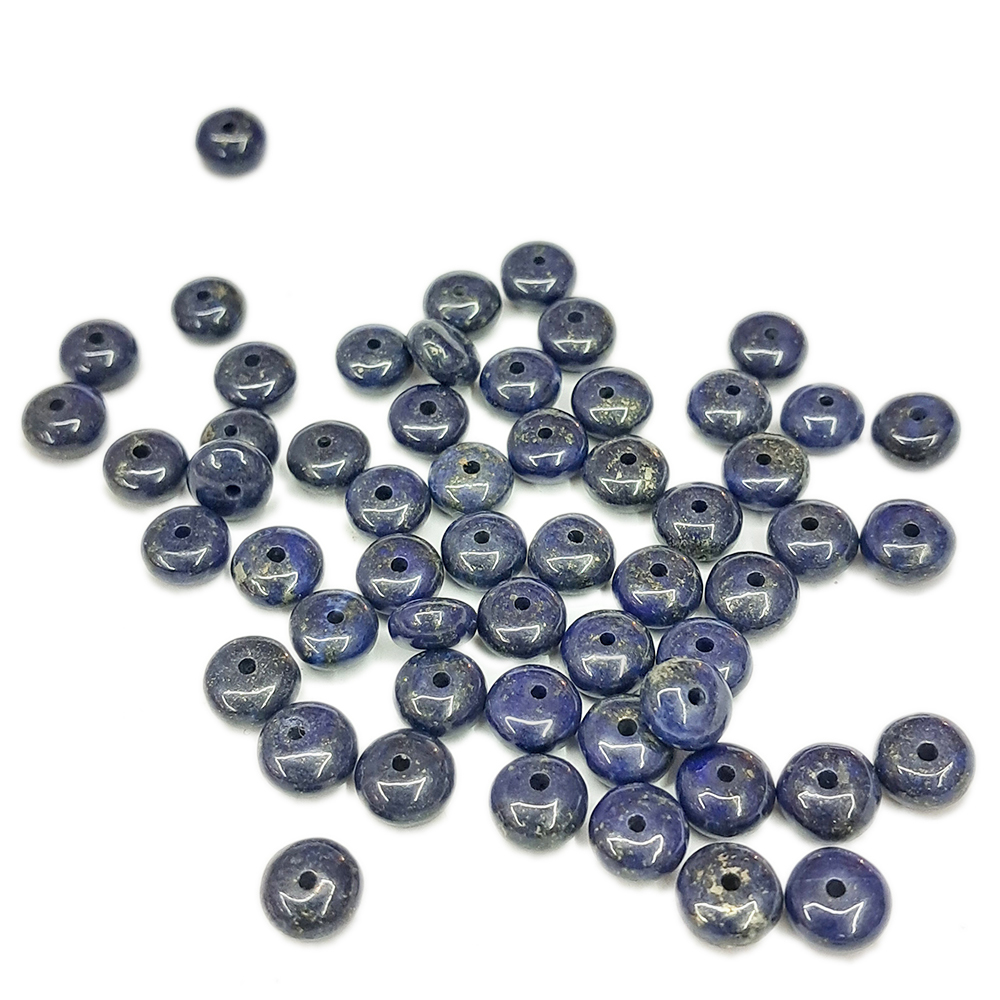 青金石 小扁珠6*3mm 配件2個【十方】144193