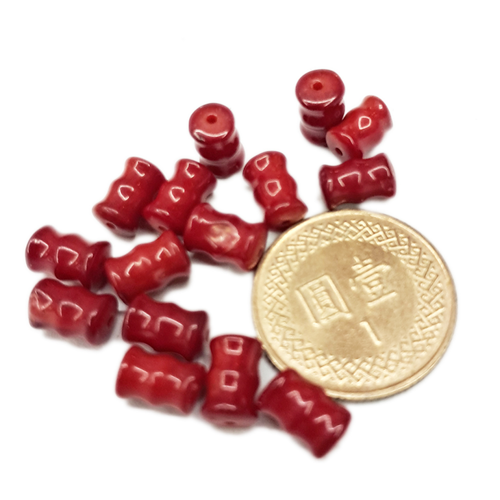 竹節 海竹珊瑚 0.8*0.5公分2個【十方】144493