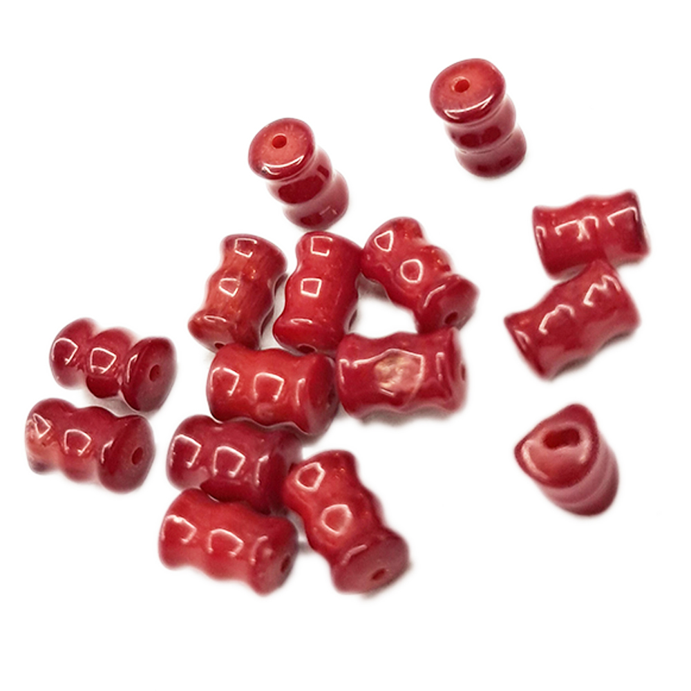 竹節 海竹珊瑚 0.8*0.5公分2個【十方】144493